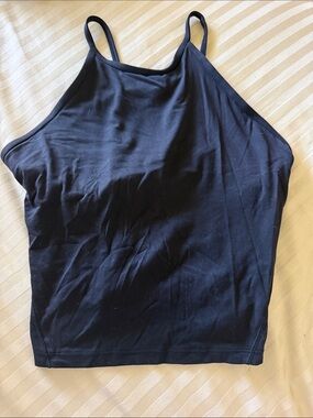 lululemon athletica Black High Neck Spaghetti Strap Tank